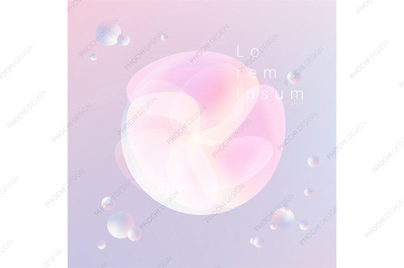 Elevate Designs with 3D Liquid Fluid Circles Pastels