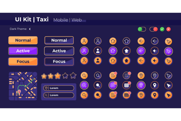 Elevate Ride-Sharing Designs with a Taxi App UI Kit