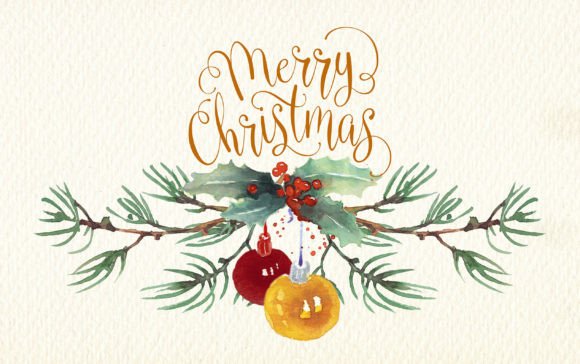 Elevating Holiday Branding with the Authentic Charm of a Christmas Cards Watercolor Set
