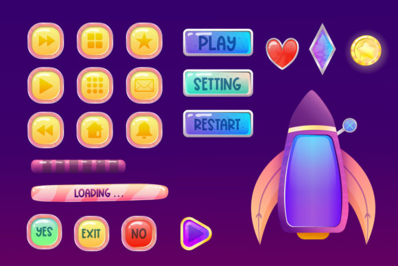 Evaluating the Space Assets Game UI Interface Kit for Mobile and Web Projects