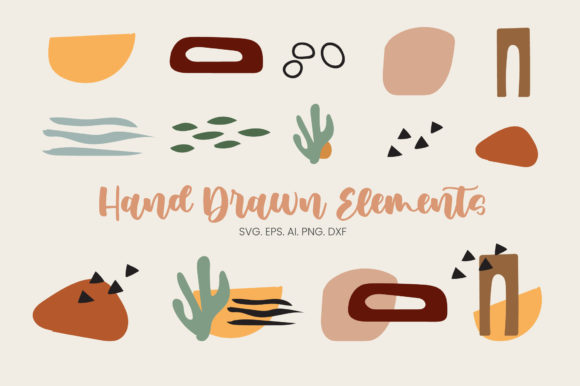 Hand Drawn Boho Elements Bundle for Every Creator