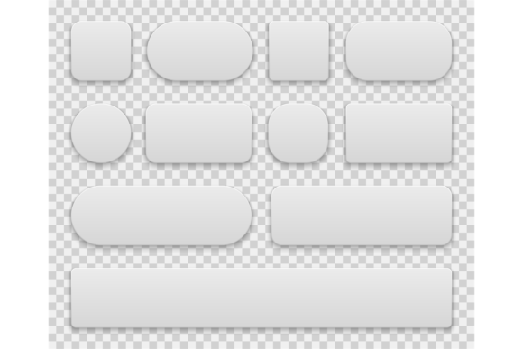 Mastering White Buttons: Oval, Round, Rectangle & Circle