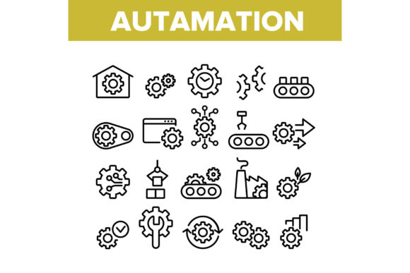 Mastering Your Visual Workflow with the Automation Collection Elements Icons Set