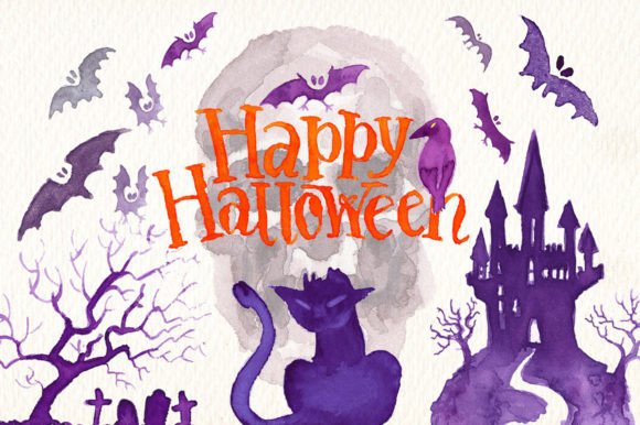 Strategic Design Decisions: Leveraging a Halloween Watercolor Clipart Set for Brand Impact