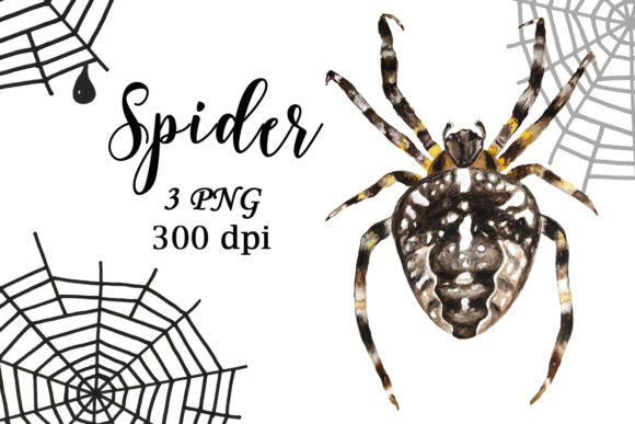 Strategic Visual Planning with Spider Web Clipart Halloween Watercolor