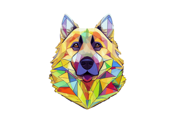 Unlocking the Power of German Shepherd Geometric Style Drawing for Modern Creativity
